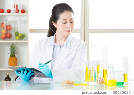 Recording genetic modification data on blank 30315085