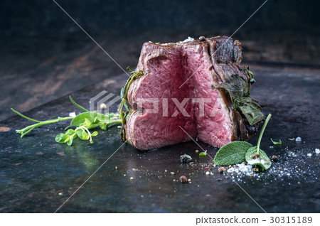 Sirloin Steak on old Sheet 30315189