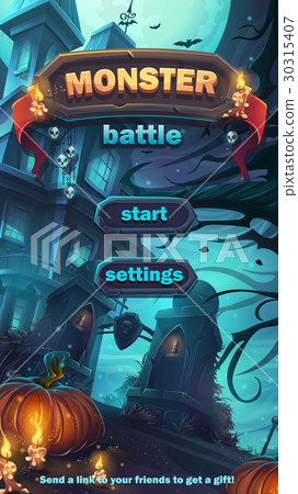 Monster battle GUI start playing field Monster battle GUI start playing field 30315407