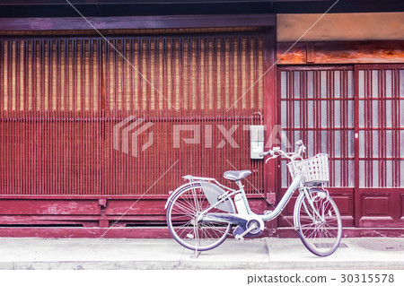 Bike in front of door Bike in front of door 30315578