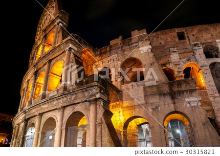 Colosseum at night, Rome Colosseum at night, Rome 30315821