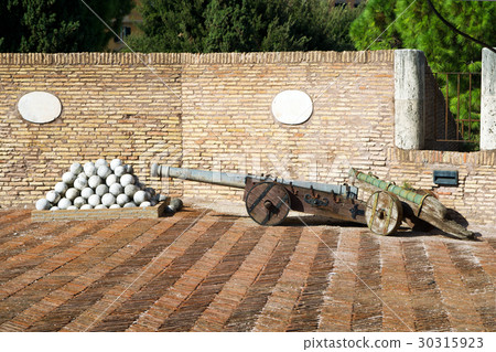 Medieval cannons in Castel Sant'Angelo, Rome 30315923