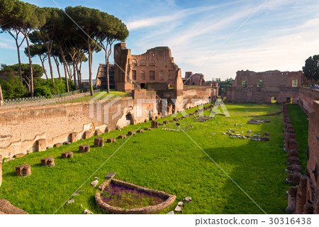 Stadium of Domitian on the Palatine Hill in Rome 30316438