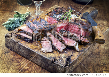 Dry Aged Barbecue Porterhouse Steak 30317114