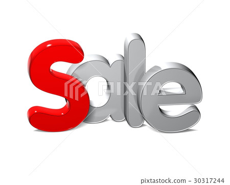 3D Word Sale over white background. 30317244