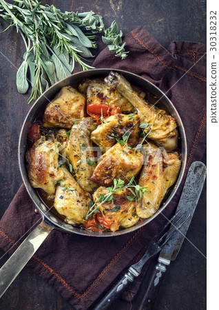 Lemon Chicken in Casserole 30318232