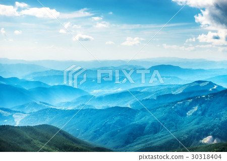 Blue mountains and hills 30318404
