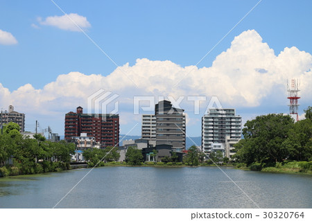 佐賀城堡西護城河和出云云 30320764