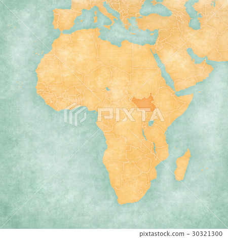 Map of Africa - South Sudan Map of Africa - South Sudan 30321300