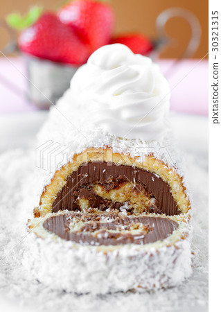 Roll Of Chocolate With Coconut 30321315