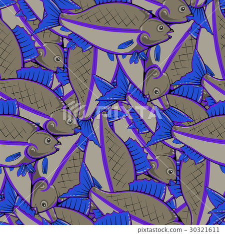 Fishes Seamless Pattern 30321611