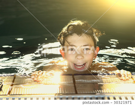 teenager boys in open air swimming pool teenager boys in open air swimming pool 30321971