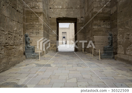 Temple of Medinet Habu, dedicated to Rameses III. Temple of Medinet Habu, dedicated to Rameses III. 30322509