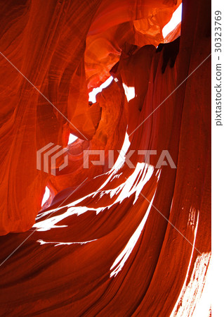 Beautiful rock formations beautiful in Upper Antelope Canyon, USA 30323769
