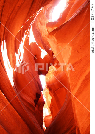Beautiful rock formations beautiful in Upper Antelope Canyon, USA 30323770