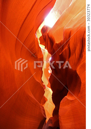 Beautiful rock formations beautiful in Upper Antelope Canyon, USA 30323774