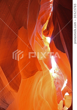 Beautiful rock formations beautiful in Upper Antelope Canyon, USA Beautiful rock formations beautiful in Upper Antelope Canyon, USA 30323783