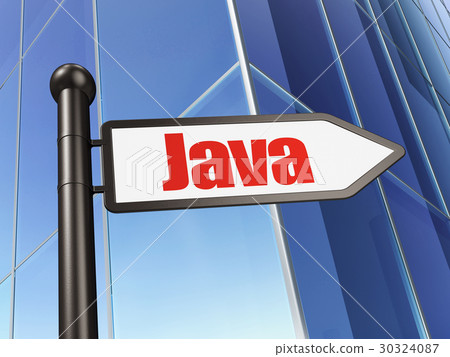 Programming concept: sign Java on Building 30324087
