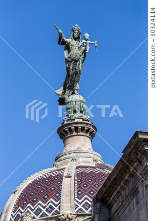 Detail of the church Merce in Barcelona 30324114