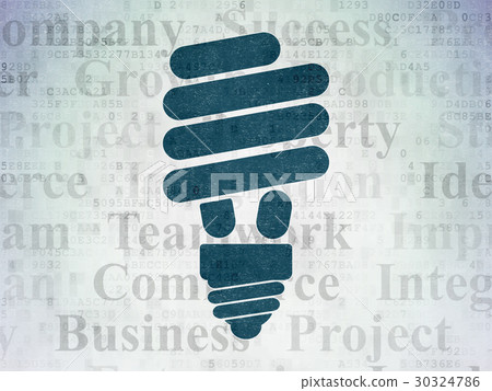 Finance concept: Energy Saving Lamp on Digital Finance concept: Energy Saving Lamp on Digital 30324786