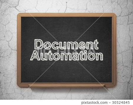 Business concept: Document Automation on Business concept: Document Automation on 30324845