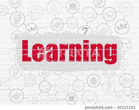 Learning concept: Learning on wall background 30325101