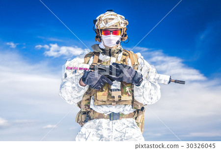 Winter arctic mountains warfare Winter arctic mountains warfare 30326045