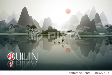 China Guilin travel poster 30327423
