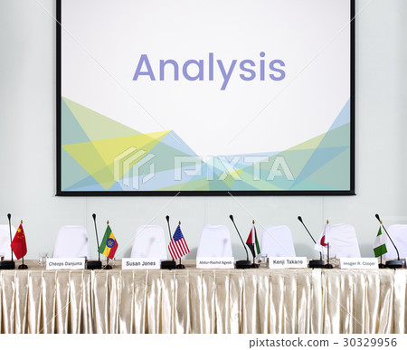 Network connection graphic overlay screen on wall 30329956