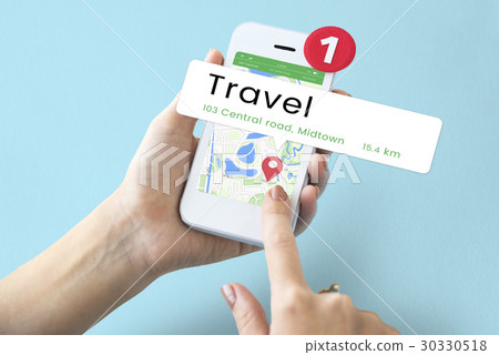 Map GPS Location Direction Position Graphic 30330518