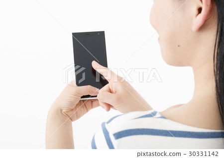 Female smartphone operation Female smartphone operation 30331142