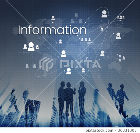 People connected global communication technology 30331303