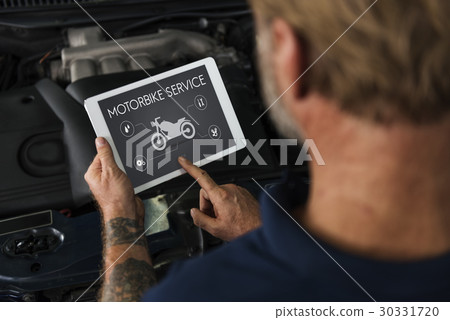 Motor Service Maintenance Motorbike Concept Motor Service Maintenance Motorbike Concept 30331720