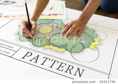 Hands working on banner network graphic overlay on desk Hands working on banner network graphic overlay on desk 30331736