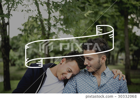 Rectangular Scroll Ribbon Logo Label Rectangular Scroll Ribbon Logo Label 30332068