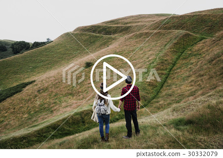 Multimedia Entertainment Play Button Interface 30332079