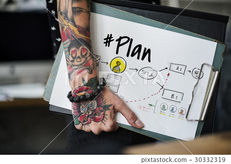 Plan Strategy Management Goal Icon 30332319