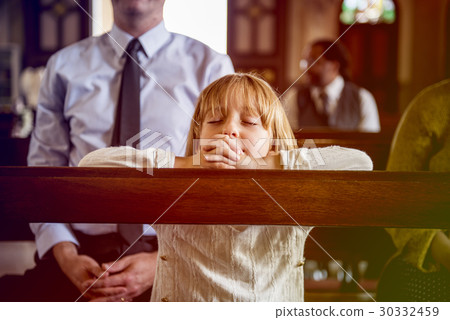 LIttle GIrl Praying Church Believe Faith Religious 30332459