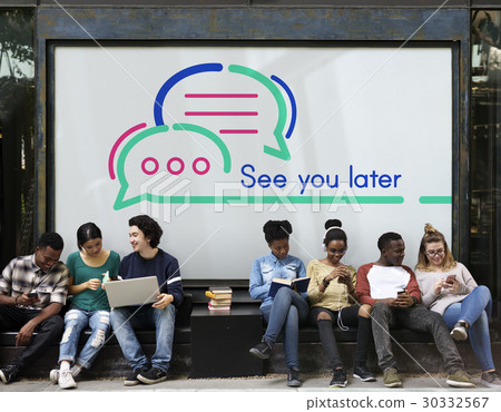 See You Later Socialize Communication Concept 30332567