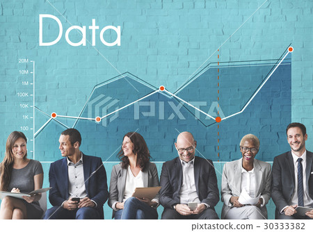 Corporate business line graph report Corporate business line graph report 30333382