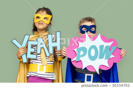 Little Kids Superhero Yeah Pow Papercrafts 30334701