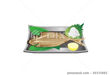 Dried fish of a saliva of the day 30335665