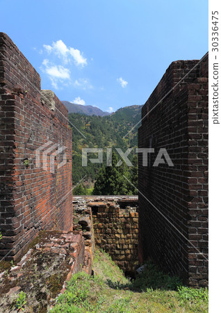 Industrial heritage of Besshi Copper Mountain "Dongping" Trace of the cableway stop Industrial heritage of Besshi Copper Mountain "Dongping" Trace of the cableway stop 30336475