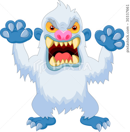 Angry cartoon yeti Angry cartoon yeti 30337661
