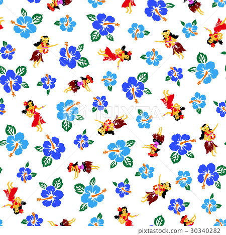 Cute hula and hibiscus Cute hula and hibiscus 30340282