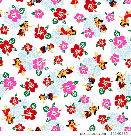 可愛的草裙舞和芙蓉 可愛的草裙舞和芙蓉 30340285