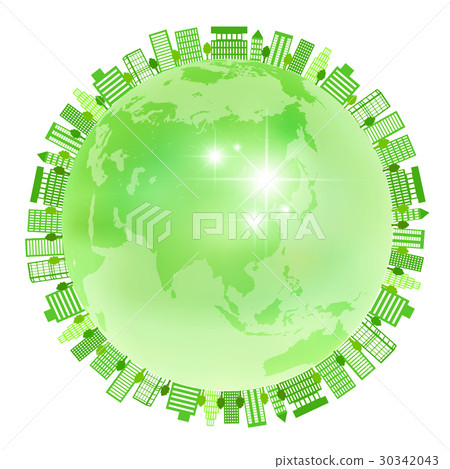 Green building icon green icon 30342043