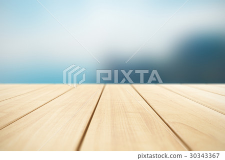 Abstract background with wooden planks outdoors 30343367