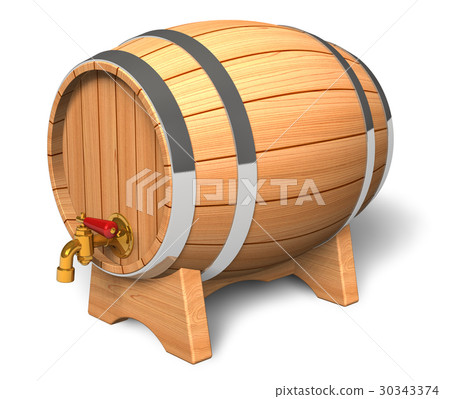 Wooden barrel with valve Wooden barrel with valve 30343374
