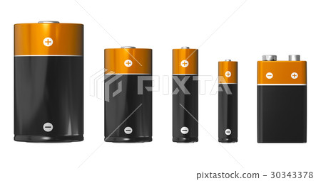Different sizes of batteries Different sizes of batteries 30343378